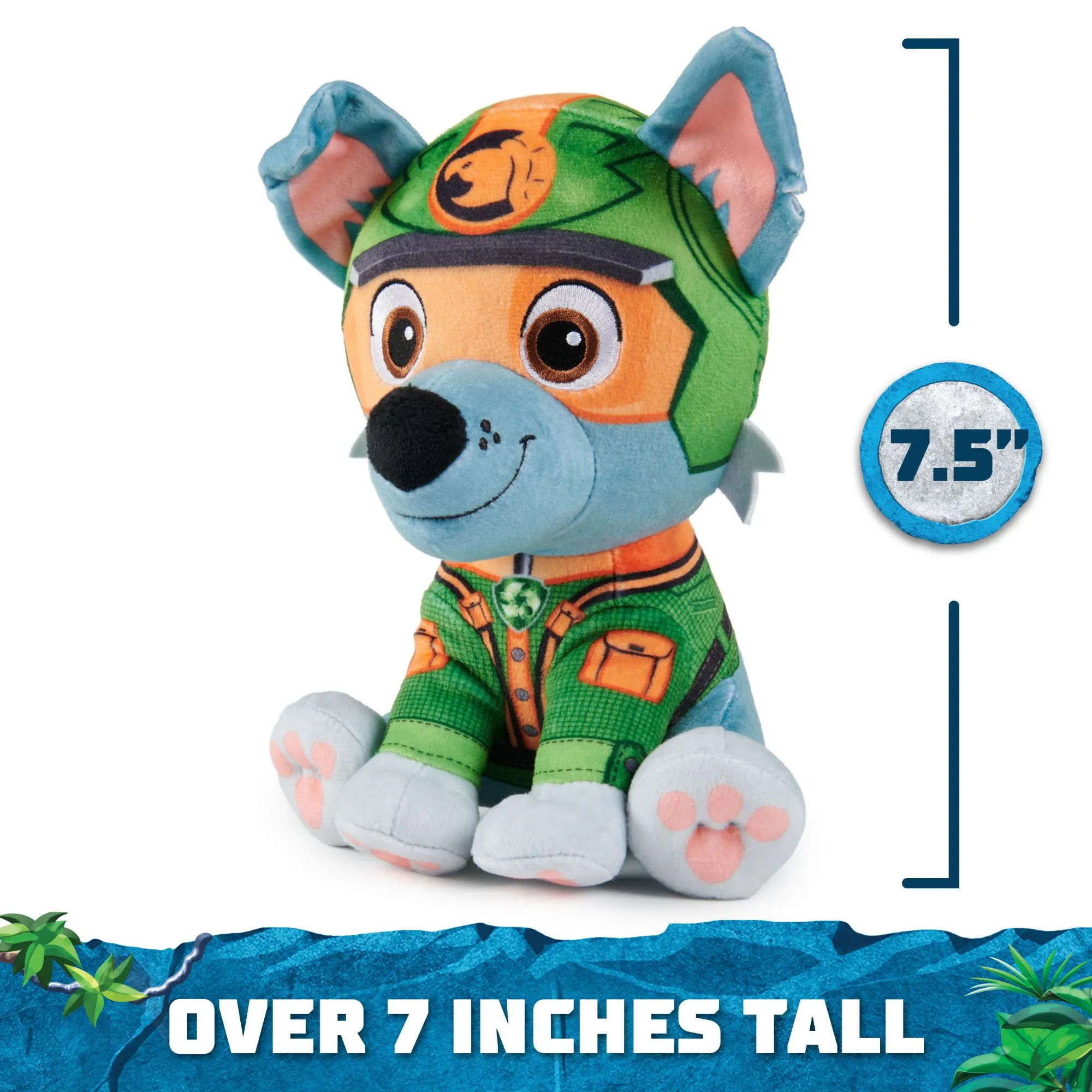PAW Patrol Jungle Pups Rocky 8 Inch Plush