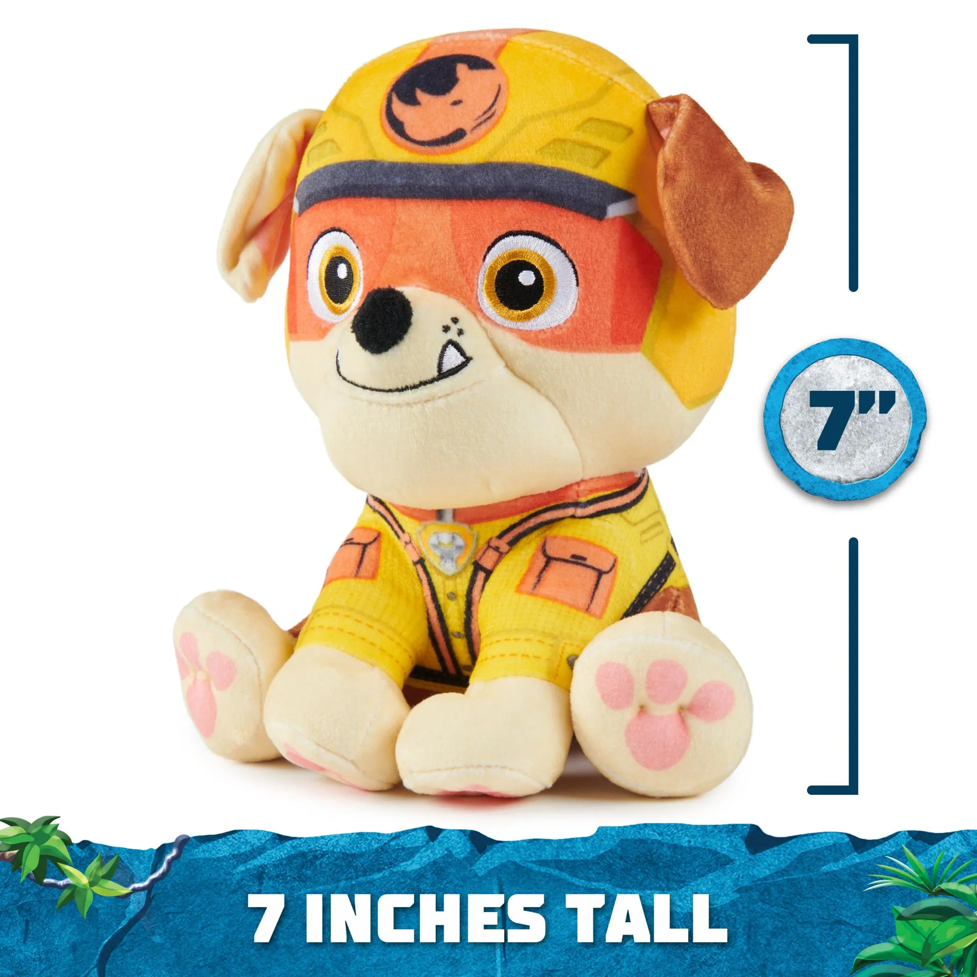 PAW Patrol Jungle Pups Rubble 8 Inch Plush