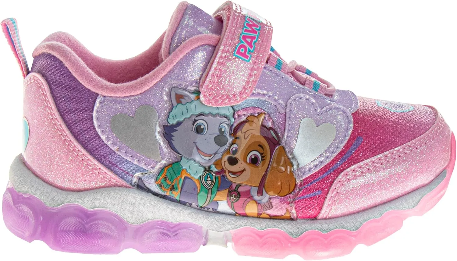 Paw Patrol Light Up Laceless Shoes (Toddler/Little Girl) convention landscapist uneven grassy Nickelodeon Girl's 