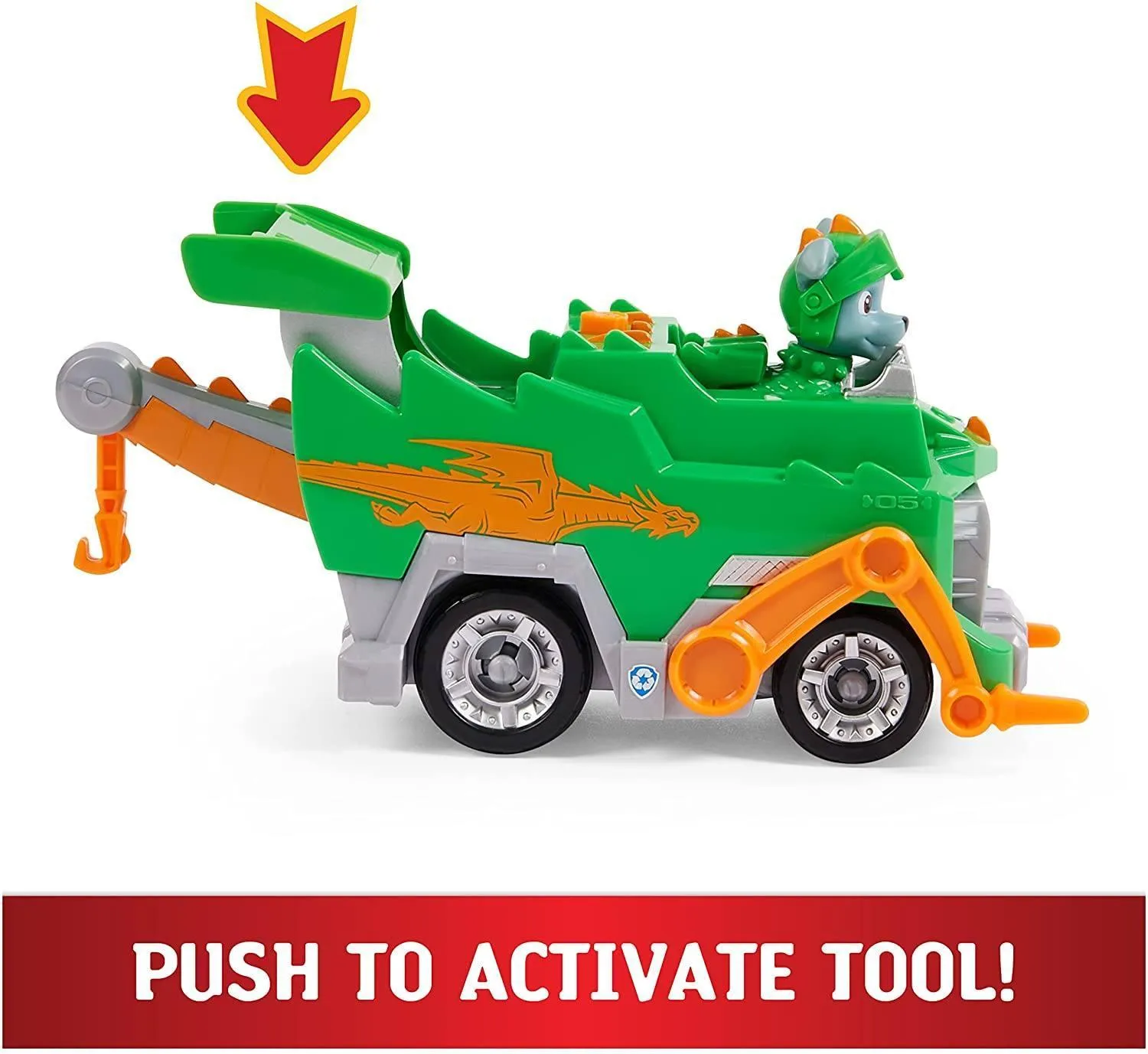 PAW Patrol Rescue Knights Rocky Transforming Car