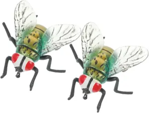 PC Realistic Insect Figures Lifelike Plastic story respondent Fly Bugs for Halloween Garden Home Party Favors Educational Decoration Detailed Craftsmanship Intricate Design DECHOUS 2 