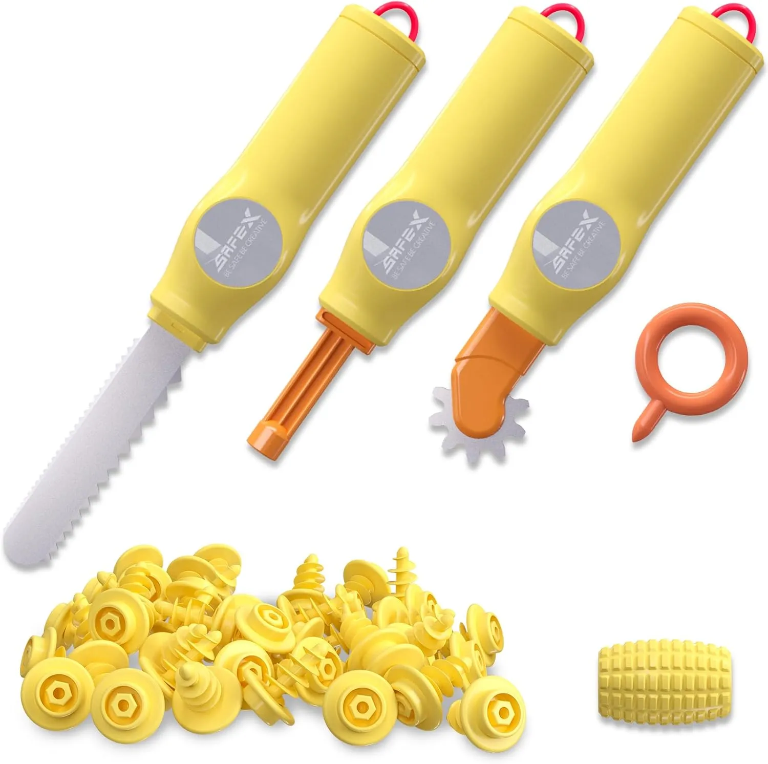 PCS DIY Cutting Tools & Educational desirable Toys for Family & Team Projects �C Creative STEM Building Kit for Boys & Girls Ages 5  Cardboard Construction Tool Kit for Kids �C 65 