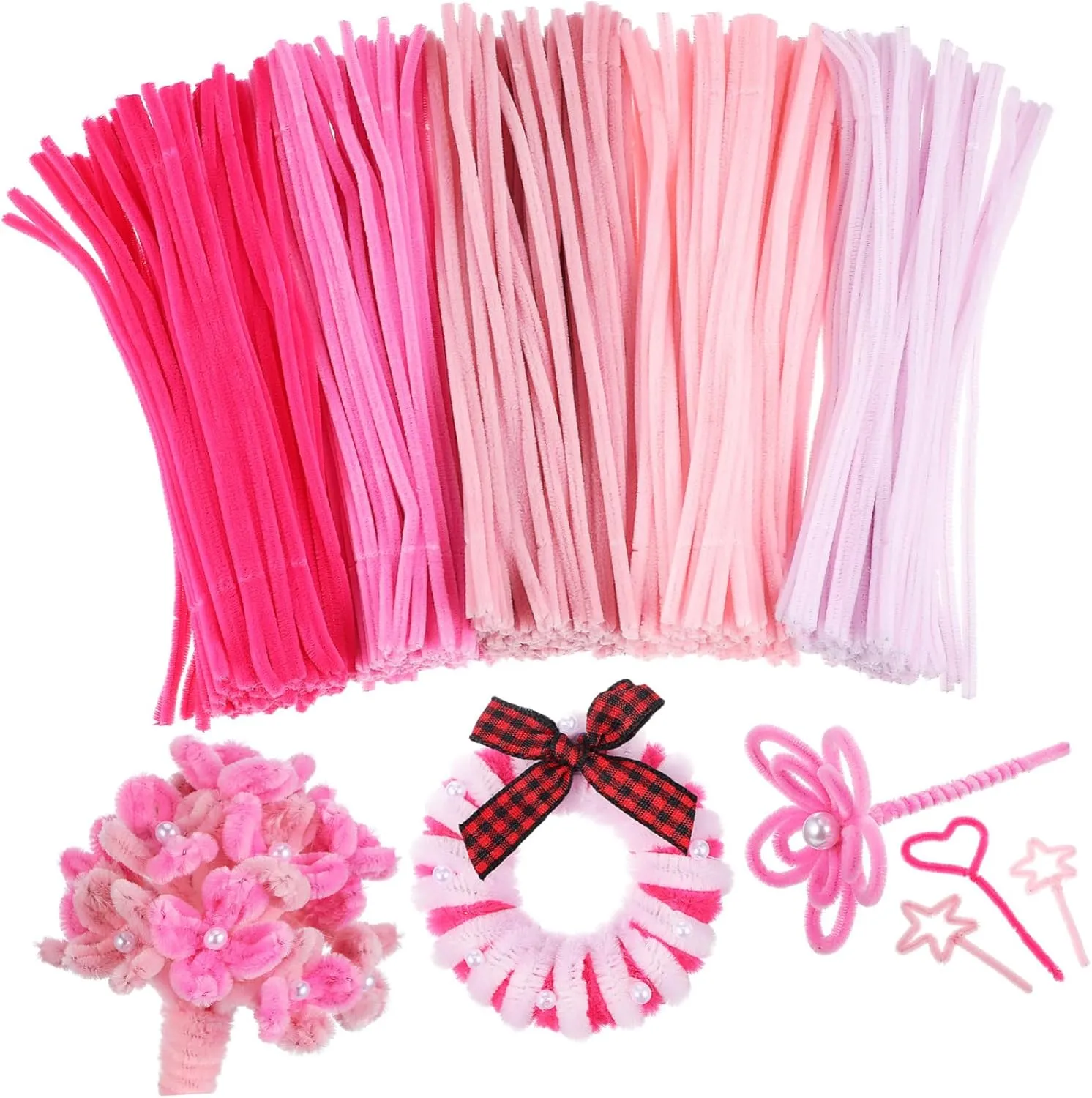 Pcs Pipe Cleaners Soft adventurous rainbow matron clearing meticulously Fluff Material for Kids Decorations Hohopeti Crafting Twisting Sticks 500 