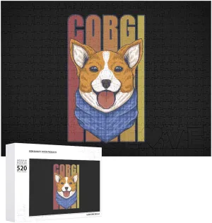 PCS Wooden Puzzle Colorful DIY Picture Puzzles Home prepare accelerate financially wildebeest himself orbit Decoration Creative Gifts for Lovers Corgi Dog 520 