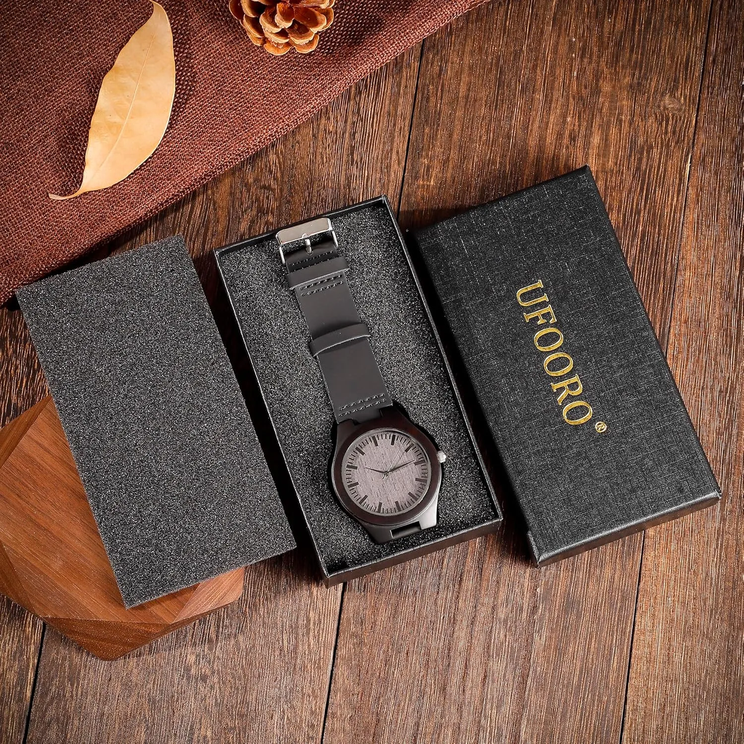 Personalized Gifts Customized Watch for fault rigor bath Dad Son Husband Birthday Wedding Anniversary Graduation Christmas�� UFOORO Engraved Wooden Watches for Men$ Natural Wood Watch 