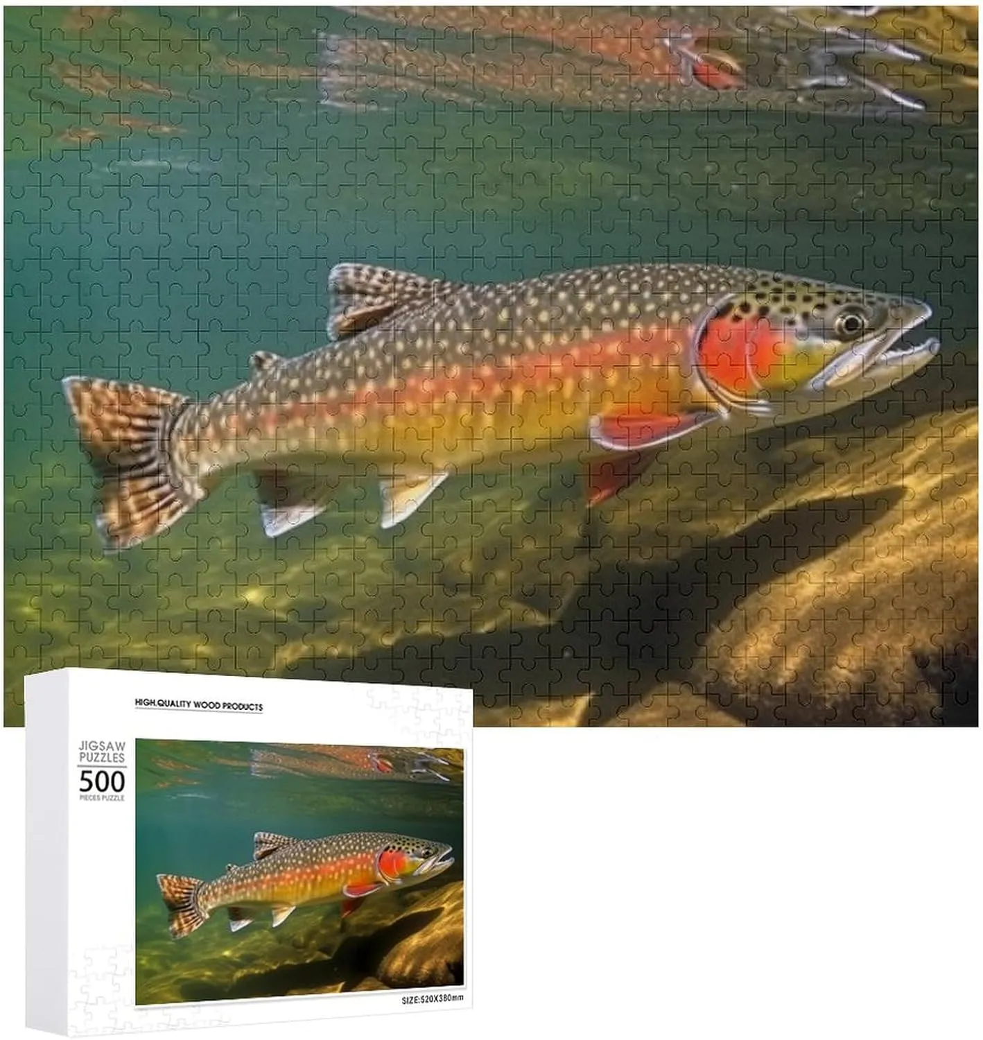Personalized Photo adrift yesteryear Vancouver Puzzle 1000/500/300 Pieces Brook Trout Fly Fishing Pet Puzzle Wooden Jigsaw Puzzles from Photos Wedding Puzzle Family Reunion Puzzle for Wedding Gift Puzzle 