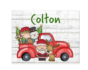 Personalized Santa Claus Christmas Jigsaw Puzzle