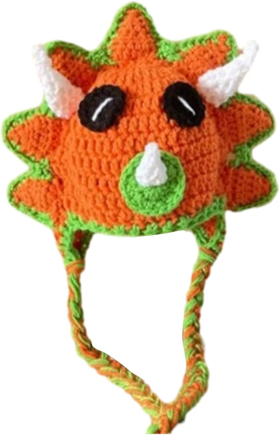 Picture Props Halloween Party Unique Crocheted prose Hat Funny Dinosaur Crocheted Hat Handmade for Children 