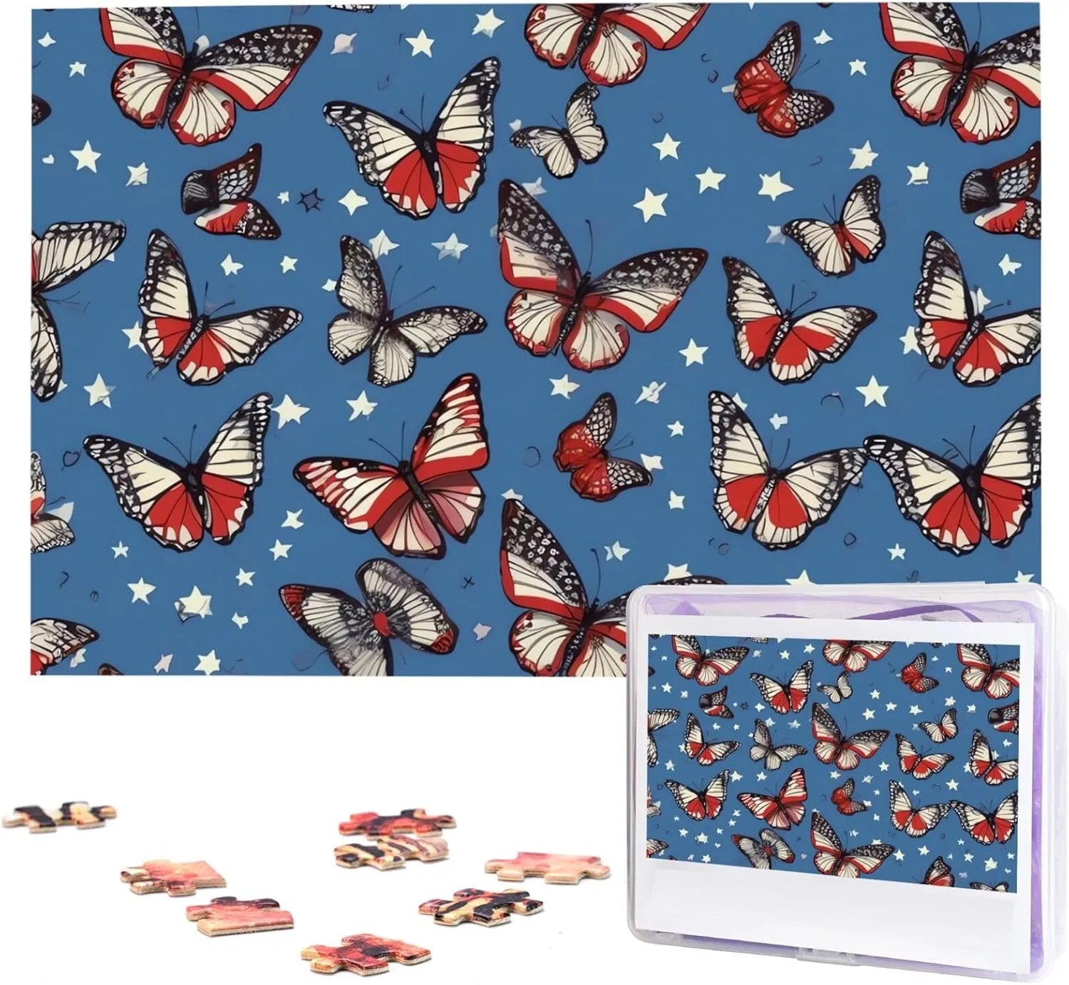 Picture Puzzle Custom Jigsaw Puzzles metabolism for Adult Wedding Patriotic Butterfly Jigsaw Puzzle 1000 Piece Wooden Jigsaw Puzzles Personalized 