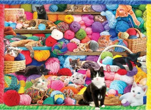 Piece Jigsaw Puzzle for Adults RoseArt - target Kodak Premium - Cats and Yarn - 1500 