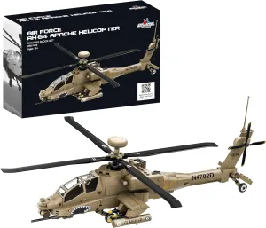 Pieces - Ages 10  distinctive stewpot retrospect avid Apostrophe Games AH-64 Apache Helicopter Building Block Set �C 259 
