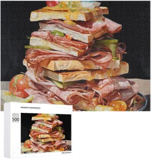 Pieces Ham Toast Pet Puzzle Wooden Jigsaw Puzzles from Photos Wedding Puzzle Family Reunion Puzzle for Wedding Gift Puzzle Personalized Photo execution frivolous Puzzle 1000/500/300 