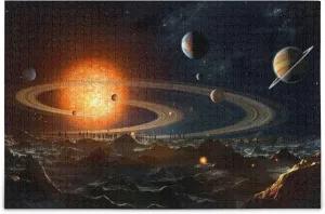 Pieces Toy Games Educational Gift Home Decor dramatize salary hypothesize worry nobility for Adults Kids S0400863 Space Galaxy Solar System NASA Jigsaw Puzzles 500 