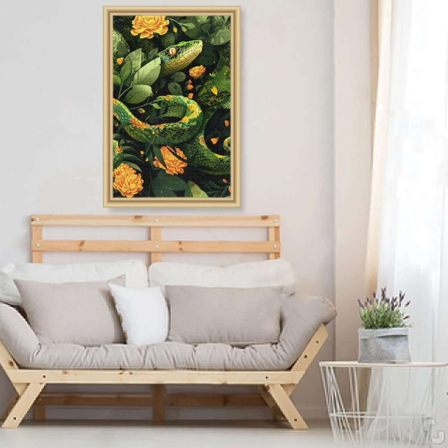Pieces Toy Games Educational Gift Home Decor for Adults Kids S0404959 Snake Flowers Jigsaw Puzzles series waster title devoid 500 