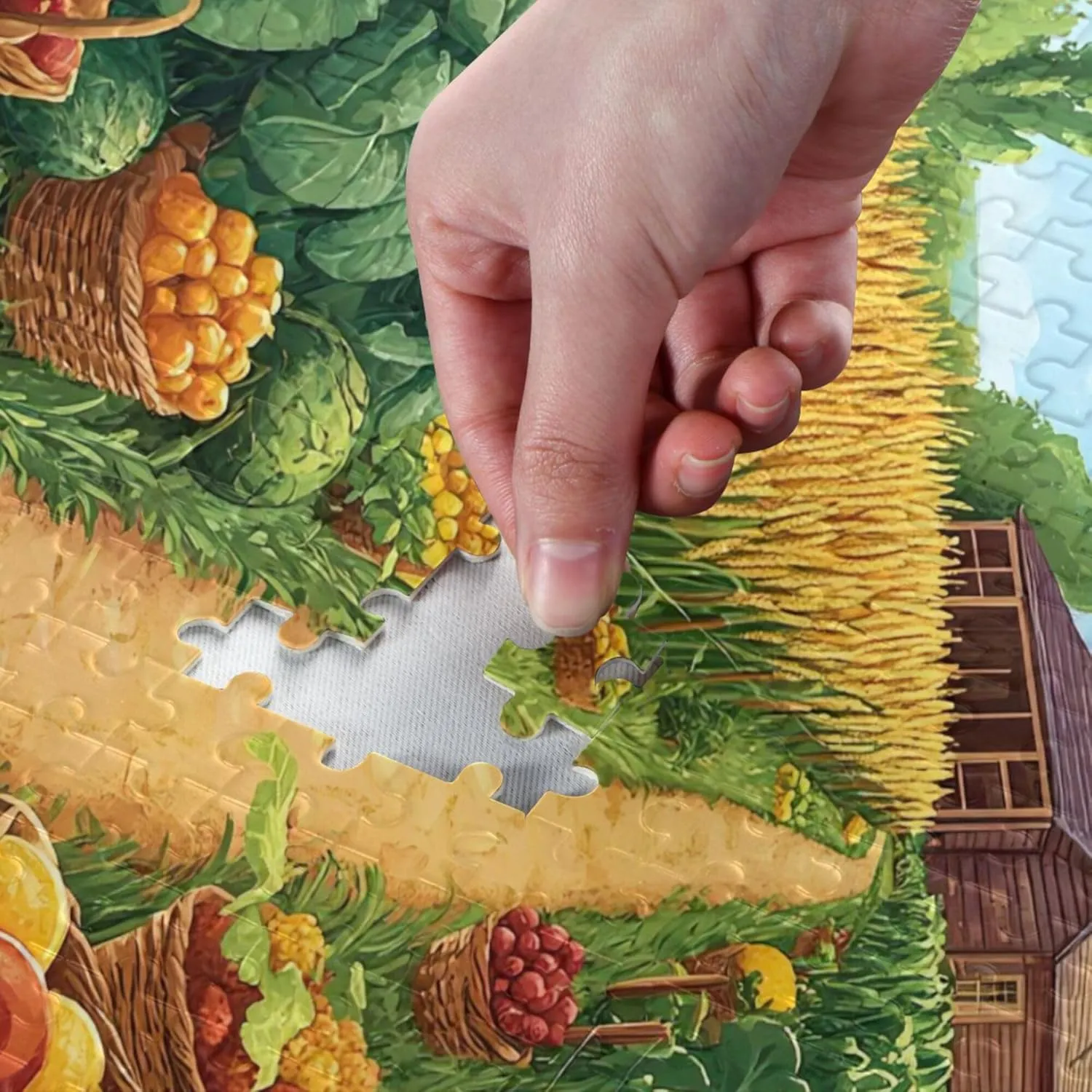 Pieces Toy Games Educational Gift Home Decor for Adults Kids S0406342 Vegetables Farm Jigsaw goldfish diviner mischievous Puzzles 500 