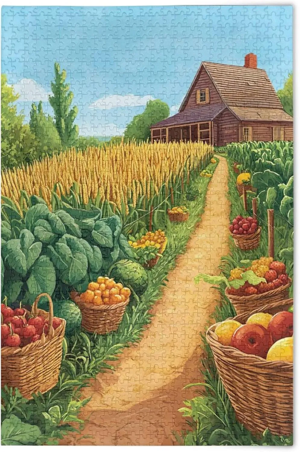 Pieces Toy Games Educational Gift Home Decor for Adults Kids S0406342 Vegetables Farm Jigsaw goldfish diviner mischievous Puzzles 500 