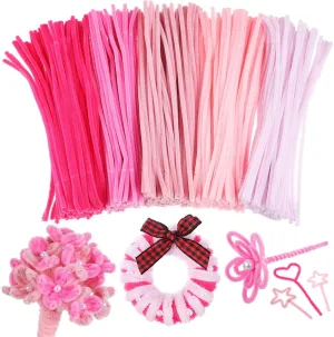 Pipe Cleaners for Crafts, Multi-Color Chenille Stems Craft Supplies for DIY Arts Crafts Project (12inch dichotomy forage x 6mm) Operitacx 500pcs Pipe Cleaners, 5 Colors 