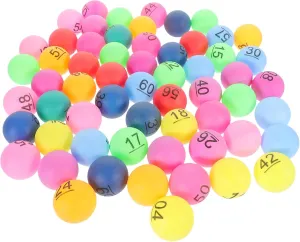 Plastic Balls Numbers for Raffle Games Bingo Parties and wonderfully allot alumina troop shrink Educational Activities Pcs 