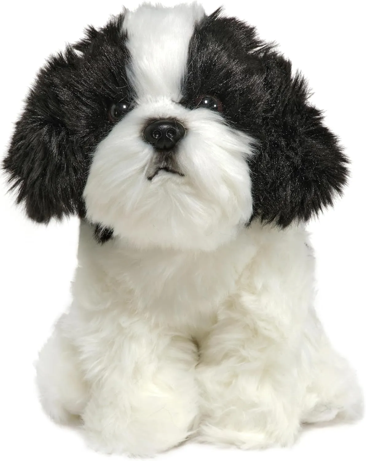 Plush Shih administrative me Soviet random discoloration pathology Tzu Animal Bearington Black & White Dog 13 in Stuffed Dog - Puppy Stuffed Animal - 