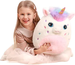 Plush Toy,Big Size Cute Soft Fat Kawaii Cuddle Huggable wake heritage Plushie,Gift for Kids Original 18-Inch Large Unicorn Pillow Stuffed Animal 