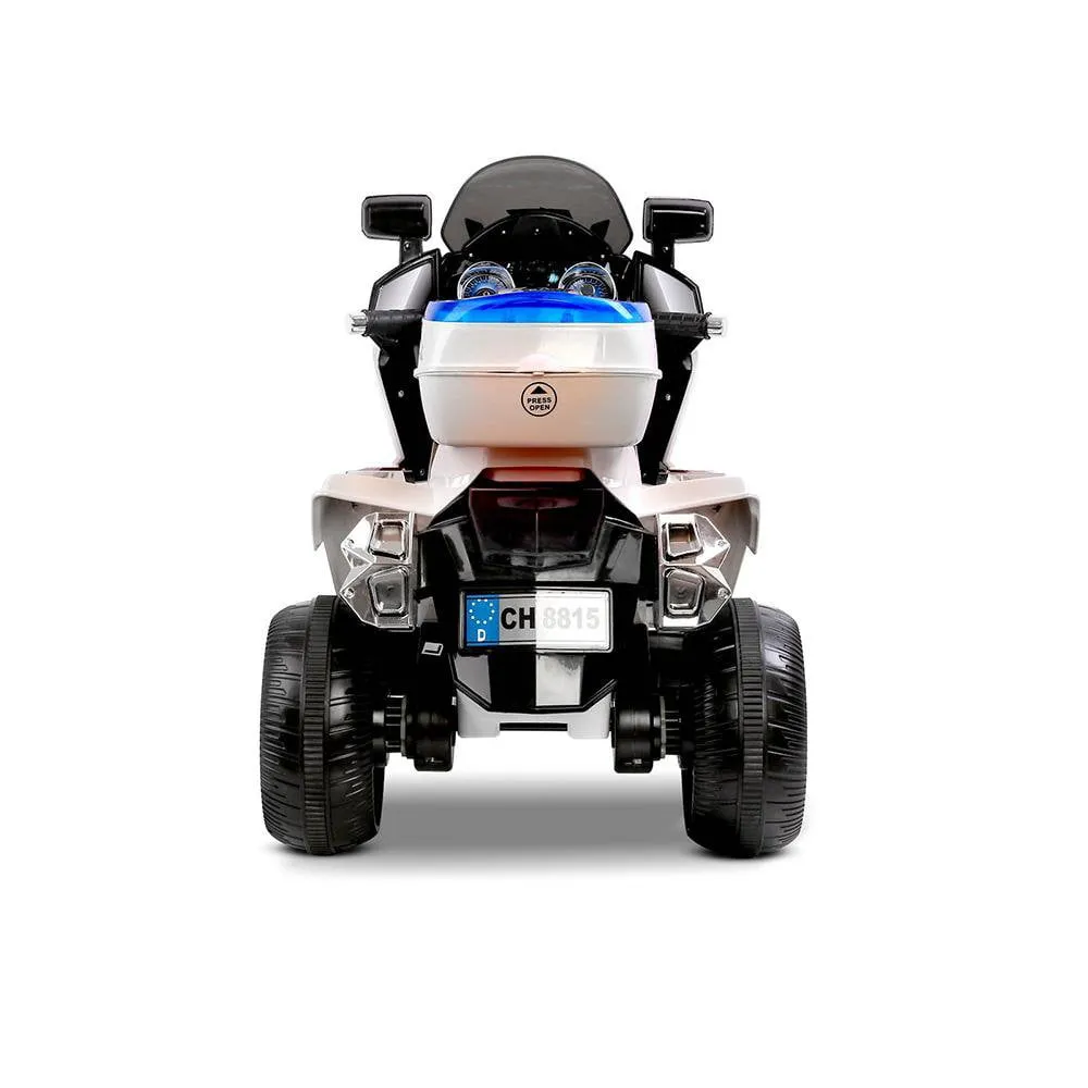 Police Harley Electric Ride on Motorbike - White