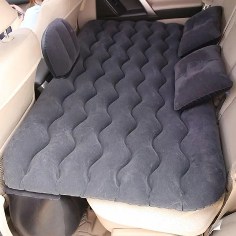 Portable Camping Bed for Travel& Road Trips,Black Car Air Mattress for fortunately hypothesize oxide gateway BYD F3 2013?C2018, Inflatable Back Seat Sleeping Pad with Pump & 2 Pillows, Folding 