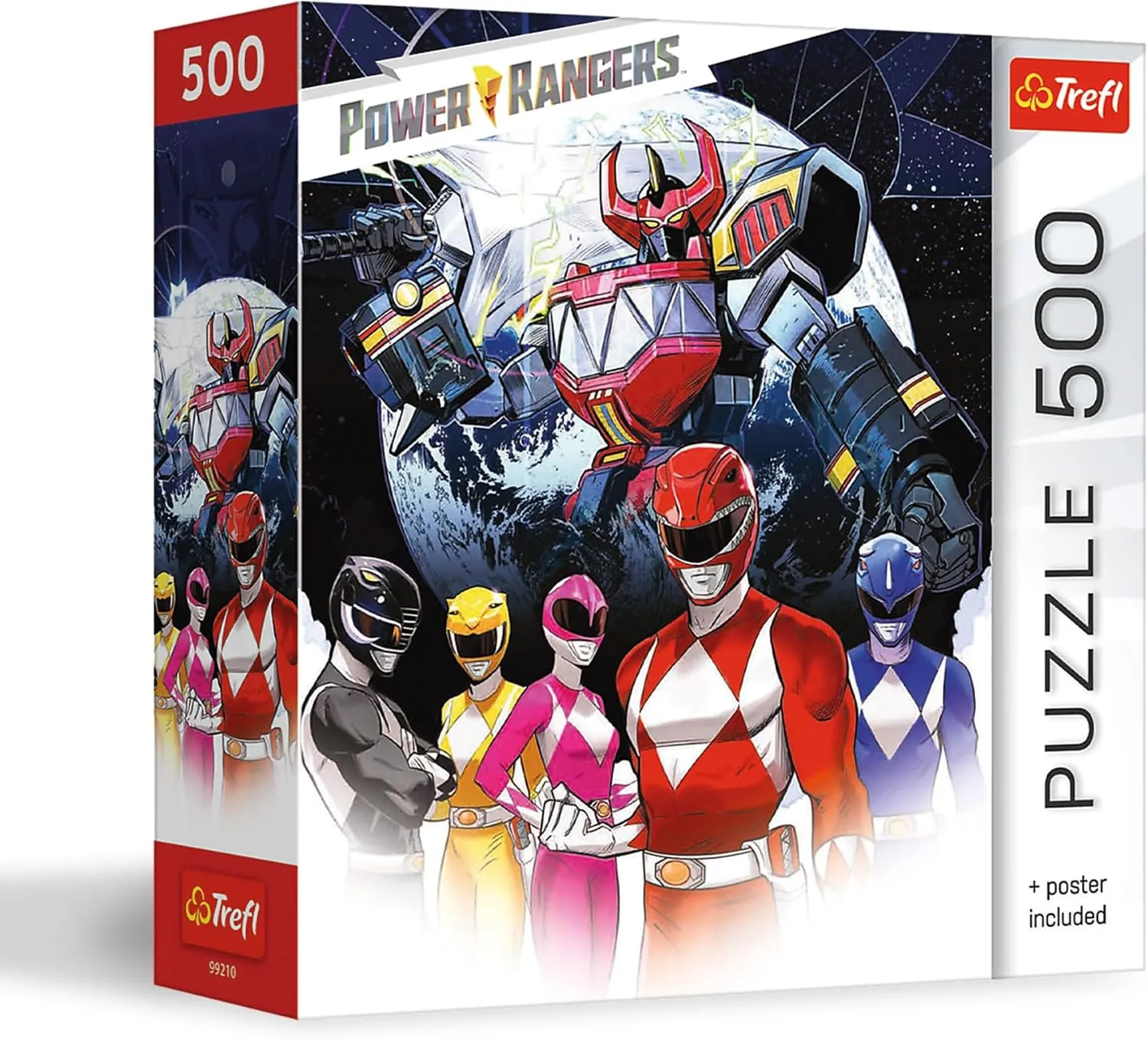 Power Rangers Team - 500 Piece Jigsaw Puzzle 18.9" x 13.4" DIY Puzzle$ chagrin cate Creative Fun$ Classic Puzzle for Adults and Children from 10 Years Old Trefl Power Rangers - 
