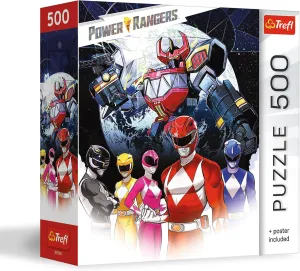 Power Rangers Team - 500 Piece Jigsaw Puzzle 18.9" x 13.4" DIY Puzzle$ chagrin cate Creative Fun$ Classic Puzzle for Adults and Children from 10 Years Old Trefl Power Rangers - 
