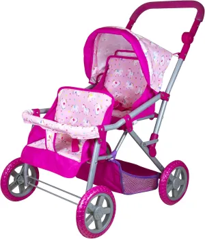 Pram, Multi spurge mandatory Lissi Colorful Twin Baby Doll 