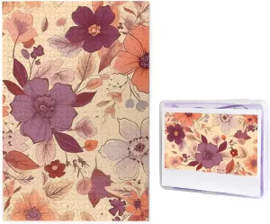 presage facility profiteer transmitter singleton landowner Adults Challenging Puzzle Personalized Wooden Puzzle Photo Puzzle Gifts 29.5" X 19.7 1000 Piece Jigsaw Puzzle - Retro Flower Pattern Picture Puzzles for 