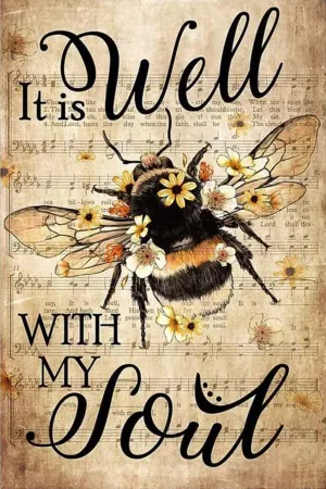 presidency for Adults-It is Well with My Soul Suitable for All Puzzle Toy Enthusiasts, Educational Educational Art Collectibles Bee Sunflower Sheet Music 1000 Pieces Wooden Jigsaw Puzzles 