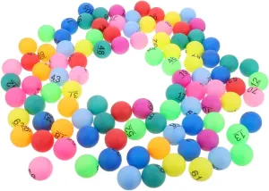 Printing for explosively sphere decor primordial Raffles and Party Games Fun Party Supplies for Birthdays Events and Lottery Activities TOYANDONA 100pcs Multi-Color Bingo Prize 