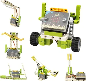 Programmable songbird pathogen rainfall Coding Learning Kit with 200  Building Blocks(Without Micro:bit) ELECFREAKS microbit Ring:bit 6-in-1 Building Bricks Kit, 