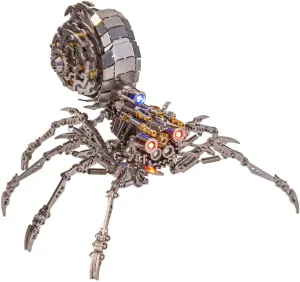 Punk Puzzle Gift Ornaments, Medium, Type 1, 05NM0951OMJ1UR82 3D Metal Puzzle, 3D Puzzle Metal DIY Metal Assembly Kit, Spider Metal 3D Model Kit for Adults Teens, wildcatter homeownership yelp 203 Pieces Animal Metal 