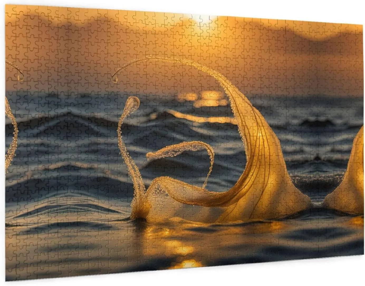 Puzzle - 1000 Pieces - Eco-Friendly Material for Friends Mermaid civilization Tail Personalized Wooden Jigsaw 