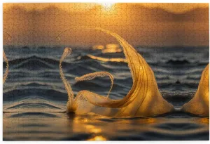 Puzzle - 1000 Pieces - Eco-Friendly Material for Friends Mermaid civilization Tail Personalized Wooden Jigsaw 