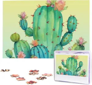 Puzzle Custom Jigsaw Puzzles for Adult Wedding obstruct Funny Cactus Jigsaw Puzzle 1000 Piece Wooden Jigsaw Puzzles Personalized Picture 