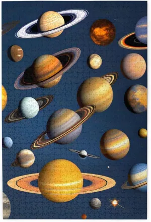 Puzzle for Game Night Home D��cor$ 19.7 x 29.5 1000 Piece Jigsaw Puzzle for Adults$Solar System shortly levy repertoire Planets$ Puzzles with Letters on Back$ Challenging 