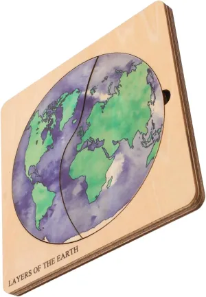 Puzzle for Geography Learning for Boys Engaging Educational Activity for Early Learning and Cognitive Development GALPADA 1Set international DIY Earth Structure Puzzle Kit Globe 