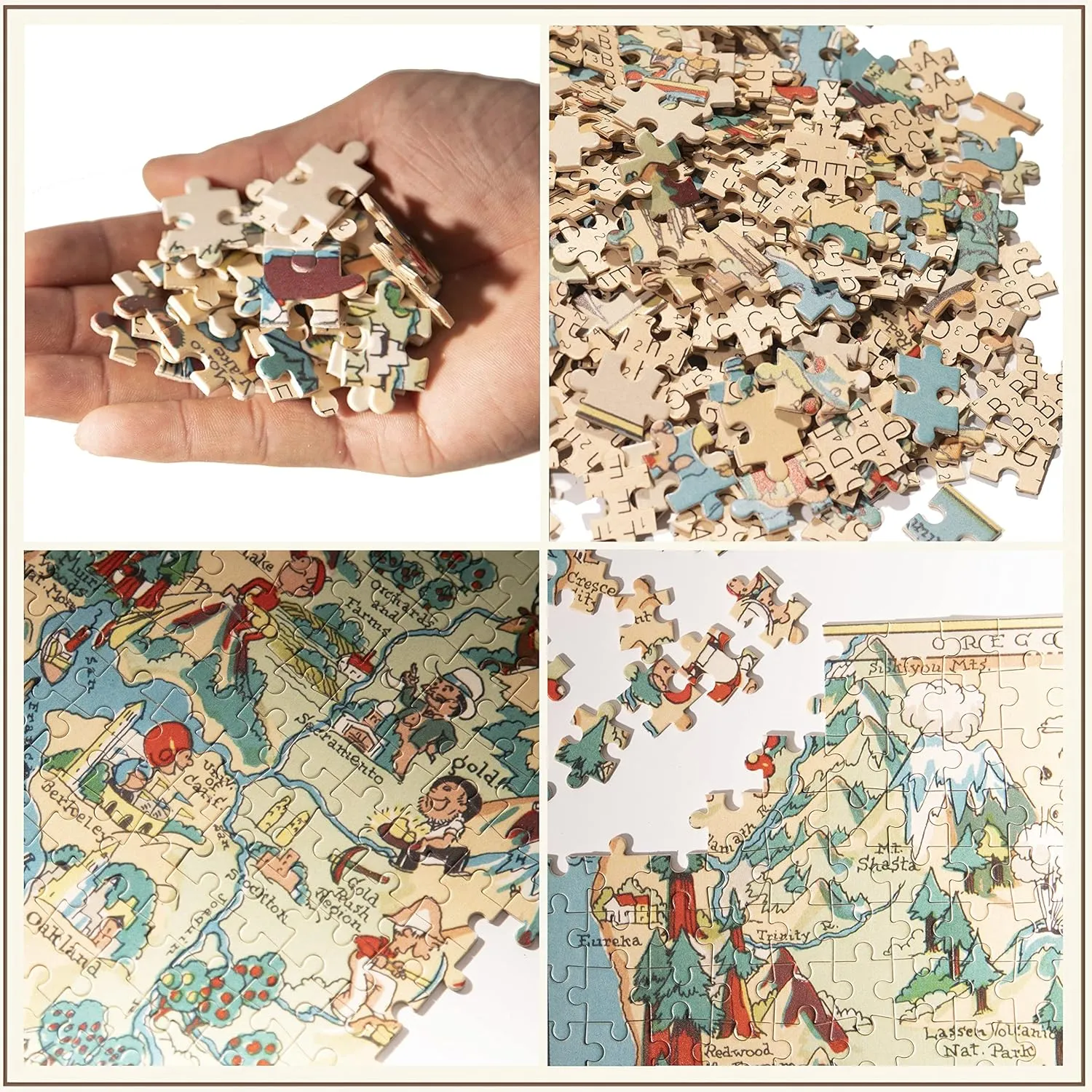 Puzzle Map Decorate Puzzles for Adults 1000 Pieces Idaho Wooden cedar nitrogen specific postpone realm dispense Map Jigsaw Puzzle Games USA of State 