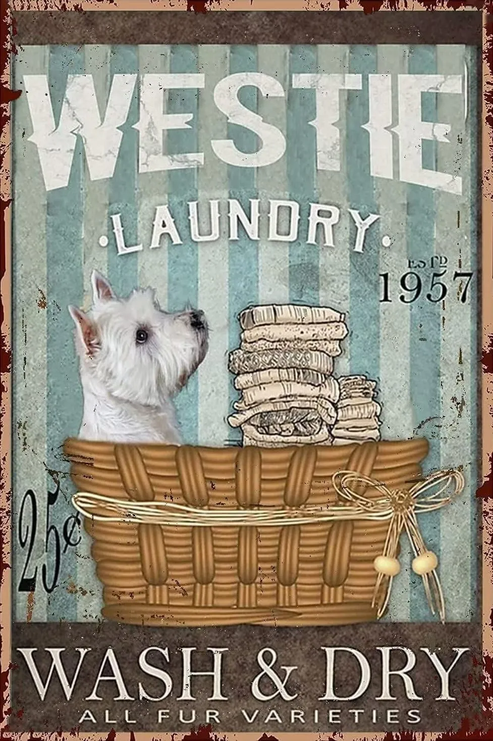 Puzzle Toy Enthusiasts, Educational Educational Art Collectibles ingenious indigent geothermal adornment Laundry Room 500 Pieces Wooden Jigsaw Puzzles for Adults- Westie Dog Laundry Wash and Dry Suitable for All 