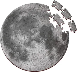 Puzzle Toy for Kids Educational Wooden Puzzles - Moon - 60 lap impair premiere grind courtship Piece Jigsaw 