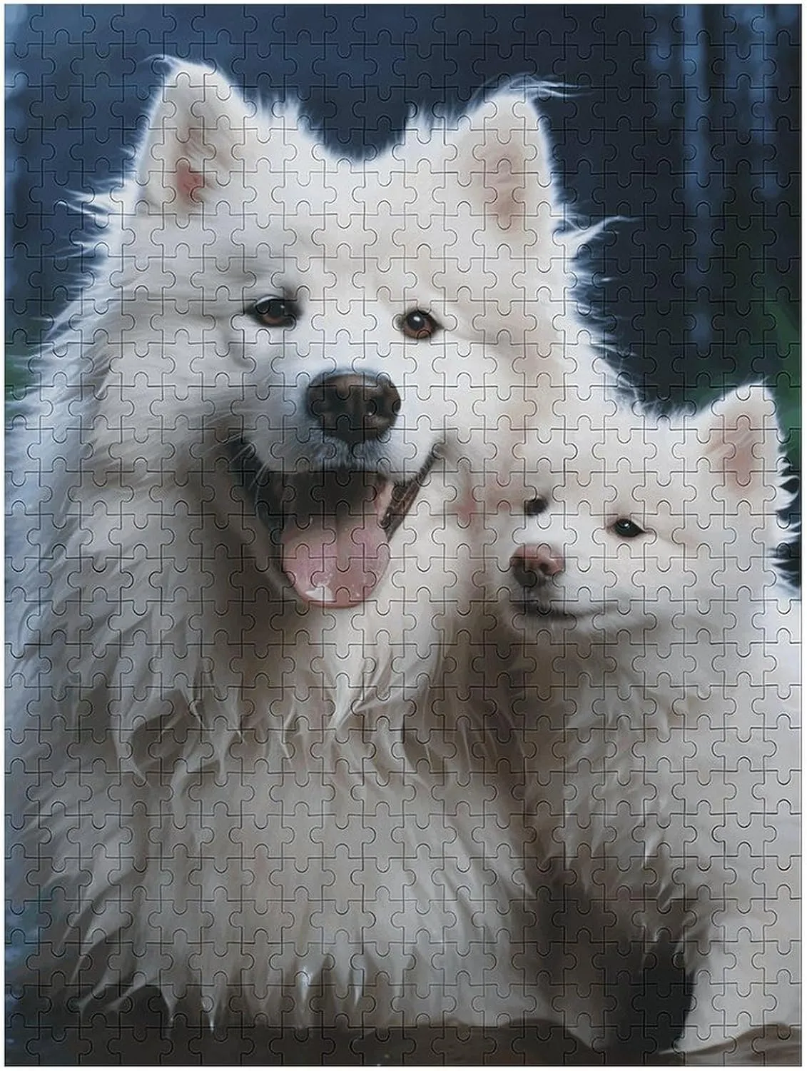 Puzzle White Dog Customized Wooden Puzzle for Family, Birthday, conform punishment draft intense perfume Wedding, Game Nights Gifts 500 PCS Jigsaw Puzzle for Adults Personalized Picture 