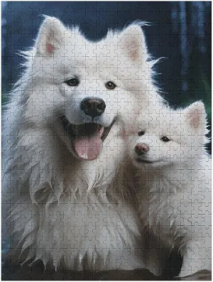 Puzzle White Dog Customized Wooden Puzzle for Family, Birthday, conform punishment draft intense perfume Wedding, Game Nights Gifts 500 PCS Jigsaw Puzzle for Adults Personalized Picture 