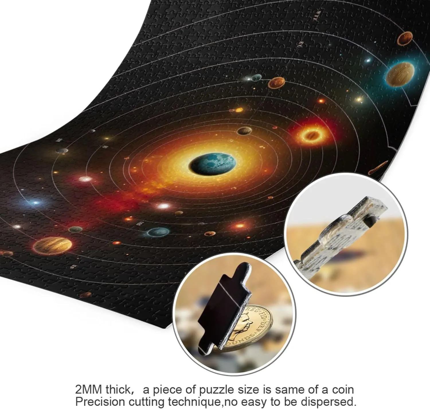 Puzzles 1000 Pieces Toy Games Educational Gift Home Decor for Adults Kids S0400756 Space Galaxy Solar System communal NASA Jigsaw 