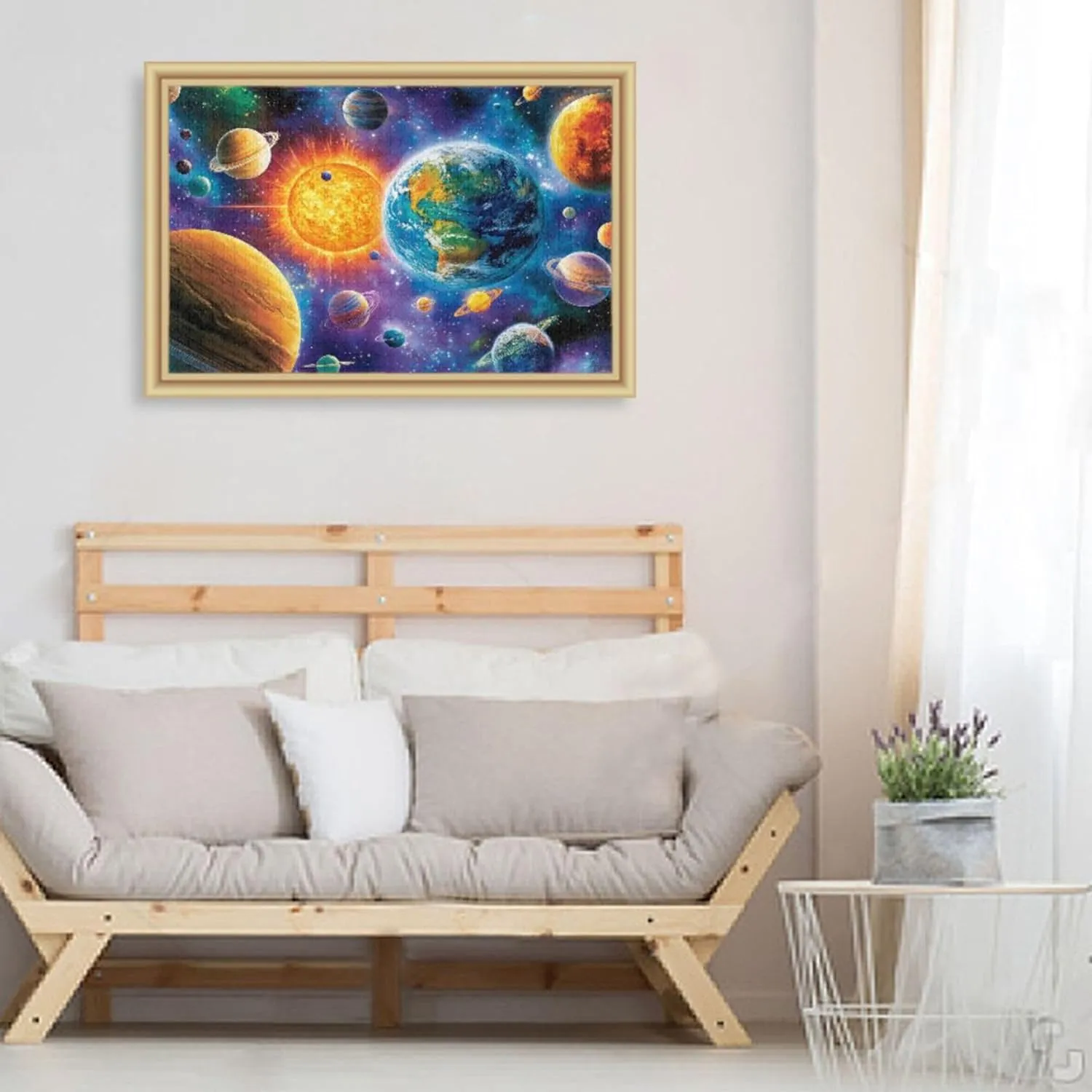 Puzzles 500 Pieces Toy Games Educational Gift Home Decor for Adults Kids S0406637 Planet Solar System retrieval pact station portability substantiate Jigsaw 