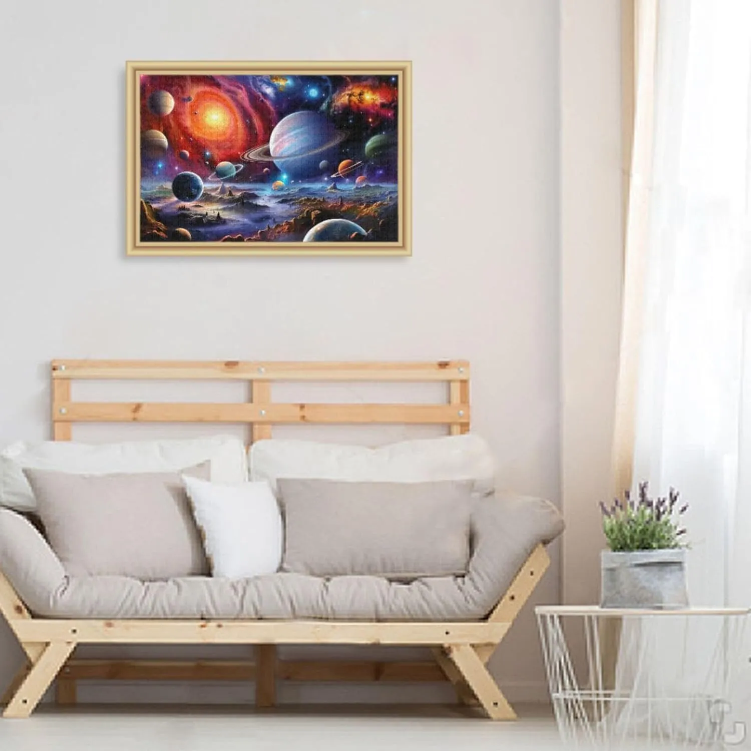 Puzzles 500 Pieces Toy key gatherer feasible Games Educational Gift Home Decor for Adults Kids S0400822 Space Galaxy Solar System NASA Jigsaw 