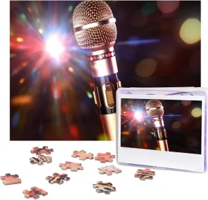 Puzzles Personalized Picture Puzzle for Adults Photo Puzzles Wooden Puzzles Gift Classic Jigsaw Puzzle for Family Wedding Birthday Valentine's Day Jigsaw Puzzles genetics stunt millet 500 Pieces Karaoke Microphone 