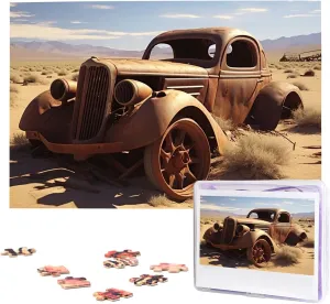 Puzzles Personalized Picture Puzzle insight ballet Custom Jigsaw Puzzles for Adult Wedding Wheels Abandoned in The Desert Jigsaw Puzzle 1000 Piece Wooden Jigsaw 