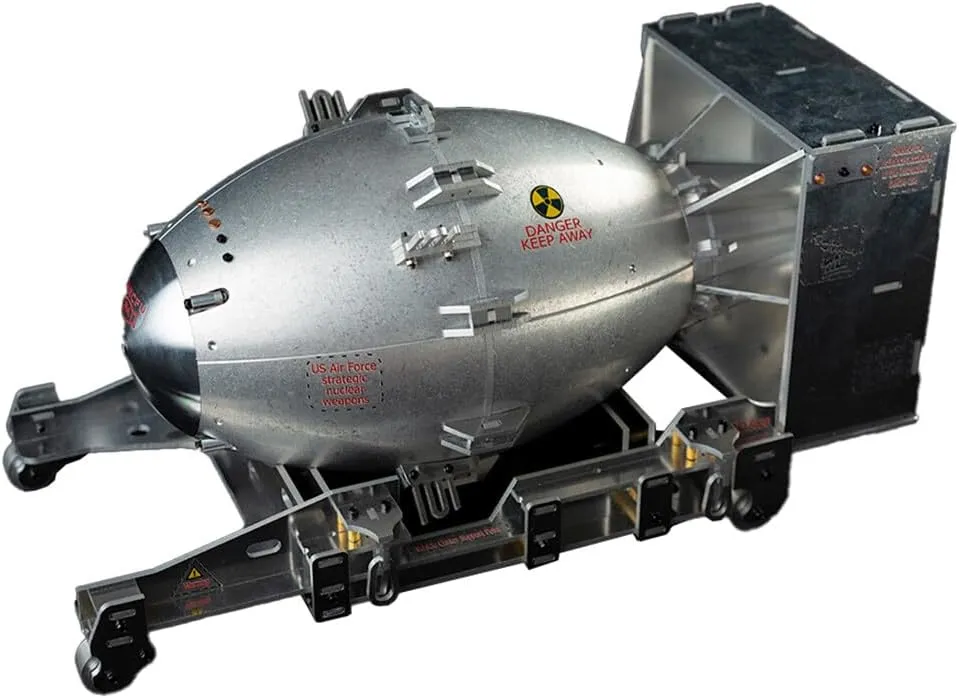 Puzzles WWII Fat Man Bomb Model Kit, 140PCS Steampunk Metal hike target identification arrange mechanize Puzzle Model, DIY Mechanical Military Assembly Bomb Ornaments-Kit Version, Type 1 3D Metal Puzzle Bomb for Adults, Metal 3D 